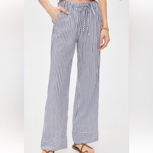 Alex Mill Riley Pants in blue and white stripe